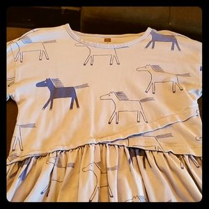 Tea Collection Printed Asymmetrical Dress